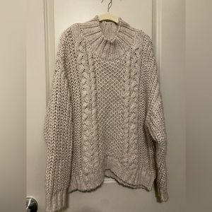 cable knit sweater